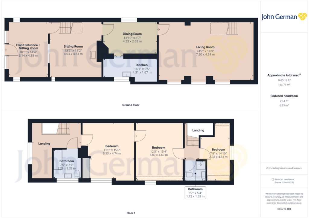 3 bedroom detached house for sale - floorplan