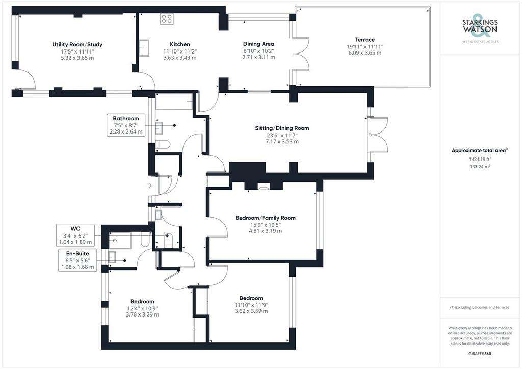 3 bedroom detached bungalow for sale - floorplan