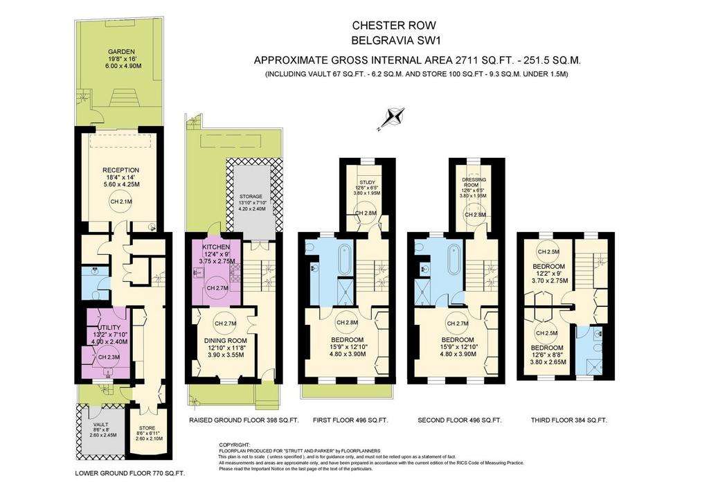 4 bedroom terraced house to rent - floorplan