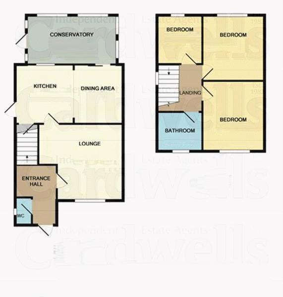 3 bedroom detached house for sale - floorplan