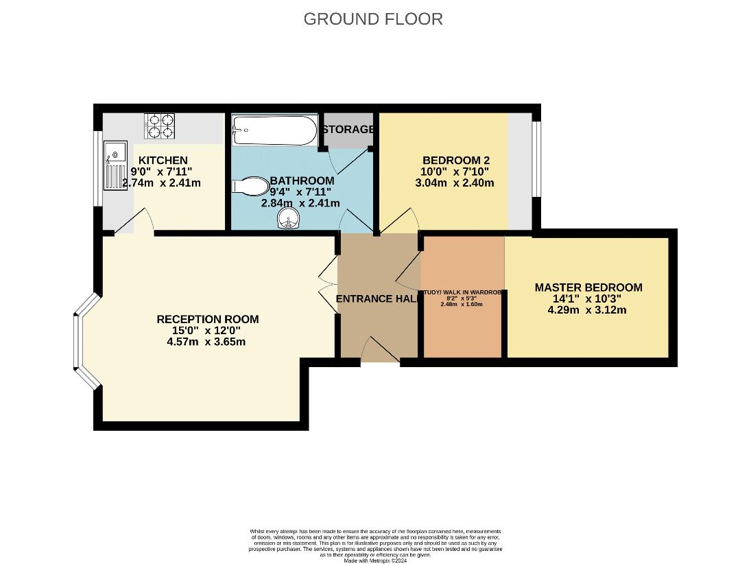 2 bedroom flat for sale - floorplan