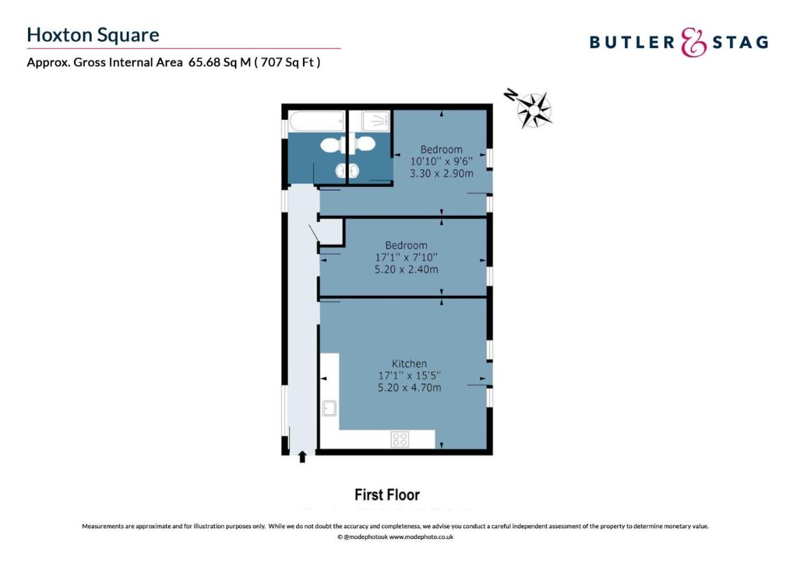 2 bedroom flat for sale - floorplan