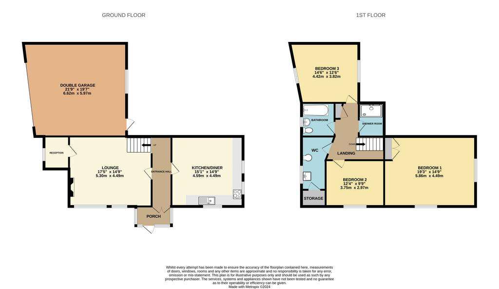 3 bedroom detached house for sale - floorplan