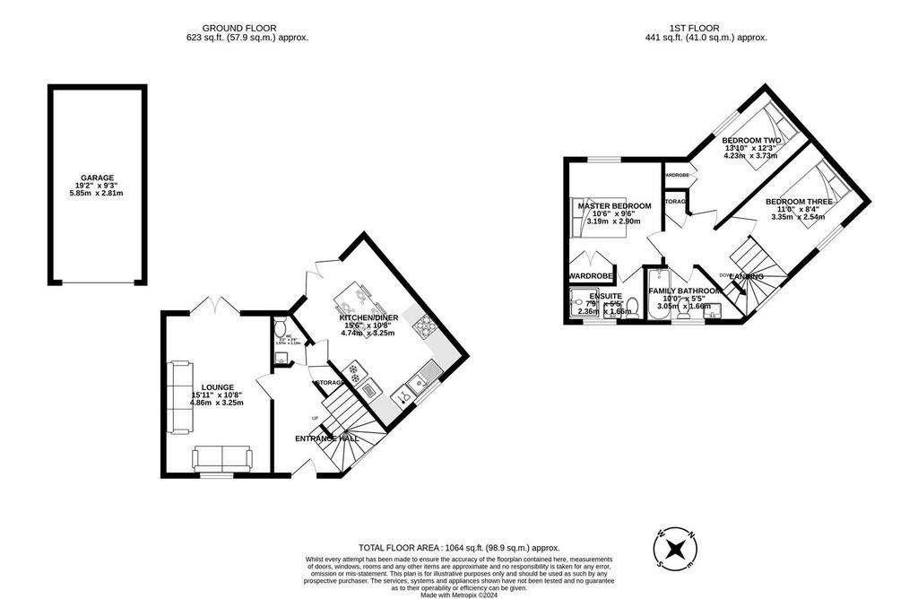 3 bedroom detached house for sale - floorplan