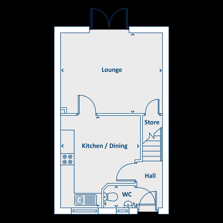 3 bedroom house for sale - floorplan