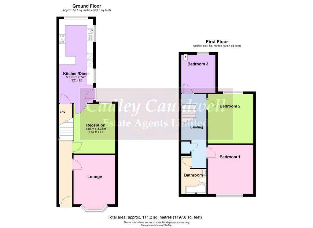 3 bedroom terraced house for sale - floorplan