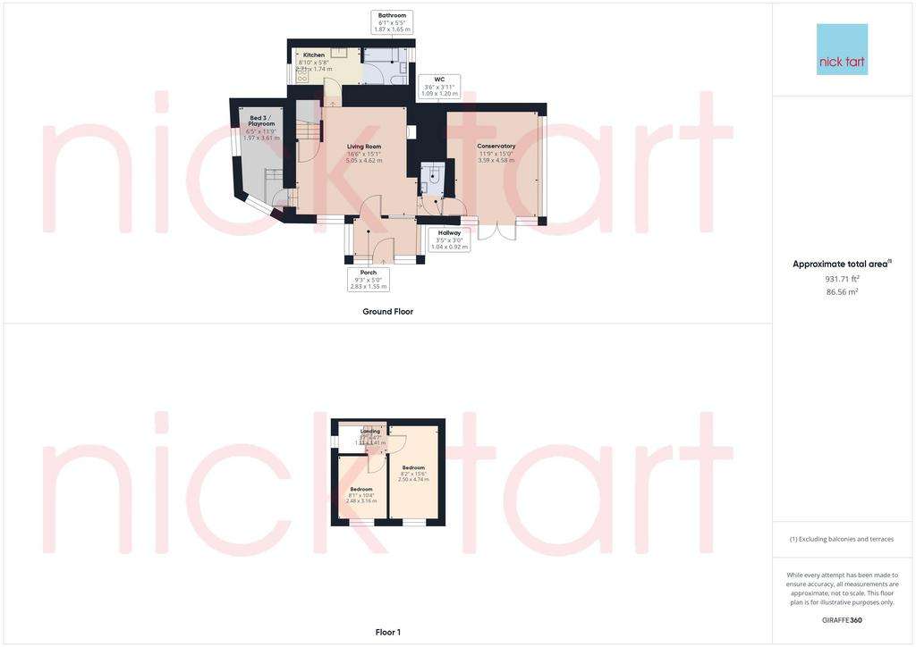 3 bedroom detached house for sale - floorplan