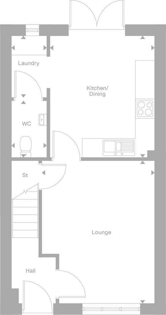 3 bedroom mews house for sale - floorplan