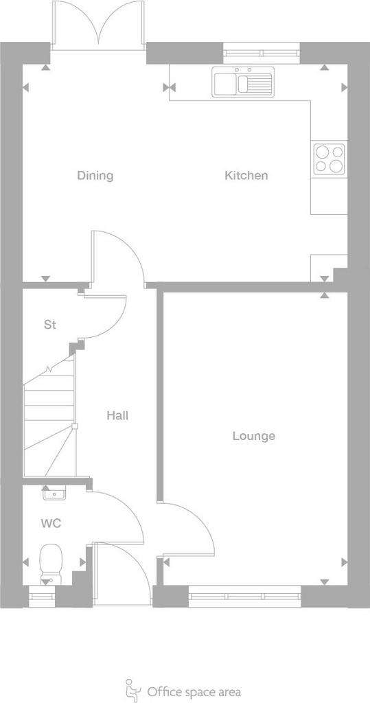 3 bedroom detached house for sale - floorplan