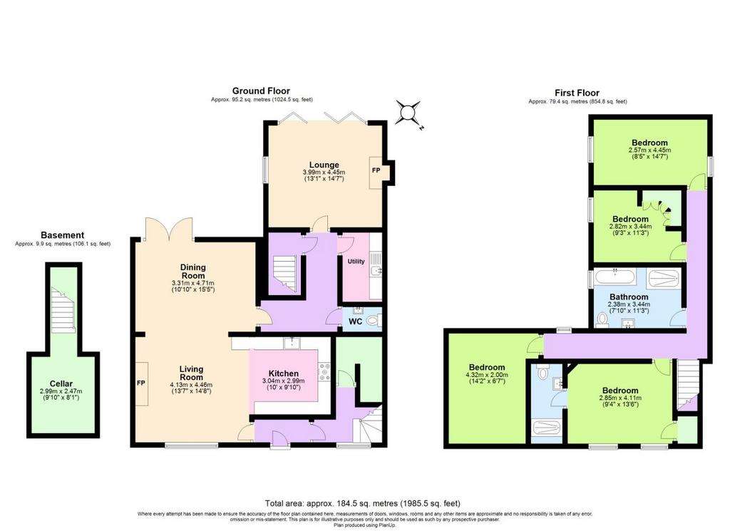 4 bedroom house for sale - floorplan