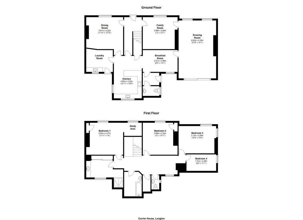 4 bedroom house for sale - floorplan