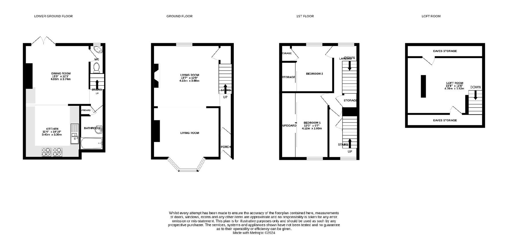 2 bedroom terraced house for sale - floorplan