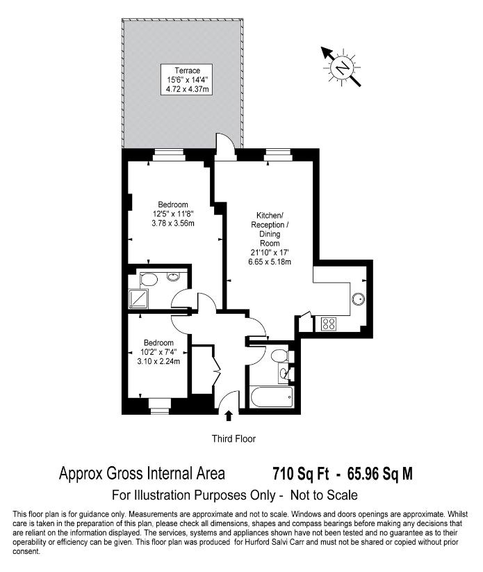 2 bedroom flat for sale - floorplan