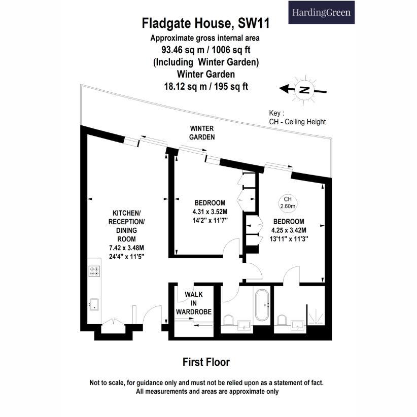 4 bedroom flat for sale - floorplan