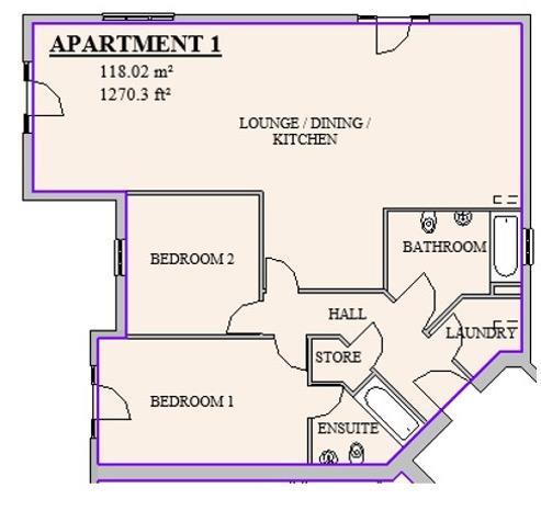 2 bedroom flat for sale - floorplan