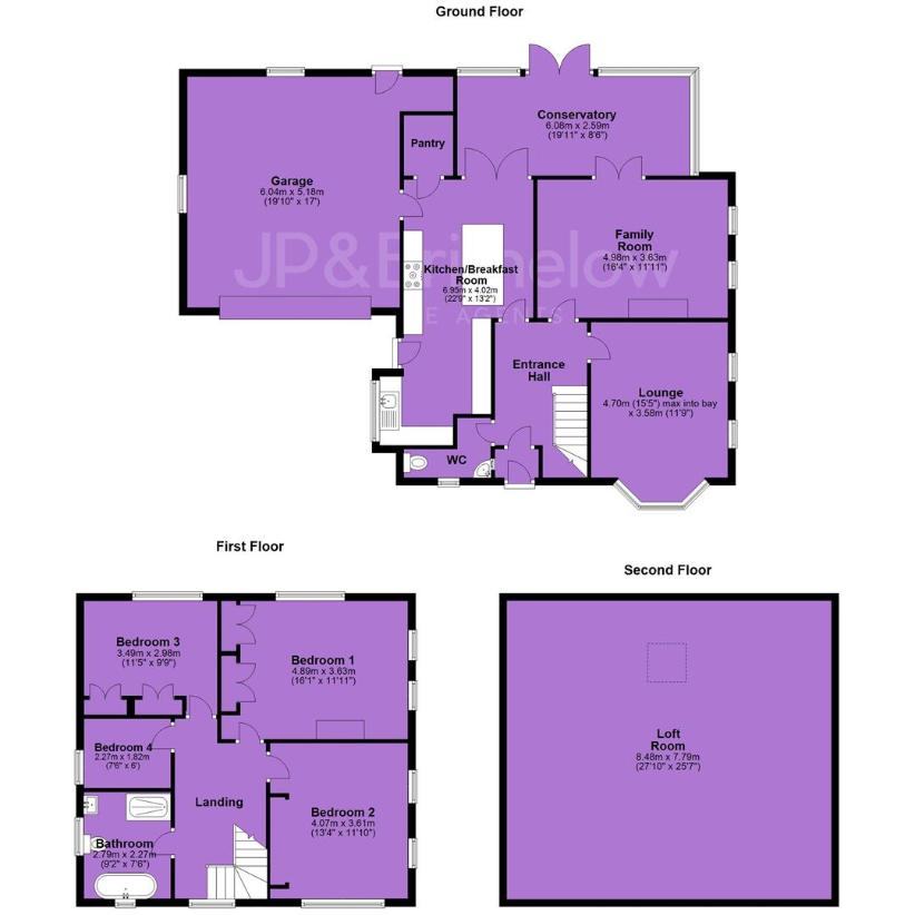 4 bedroom detached house for sale - floorplan