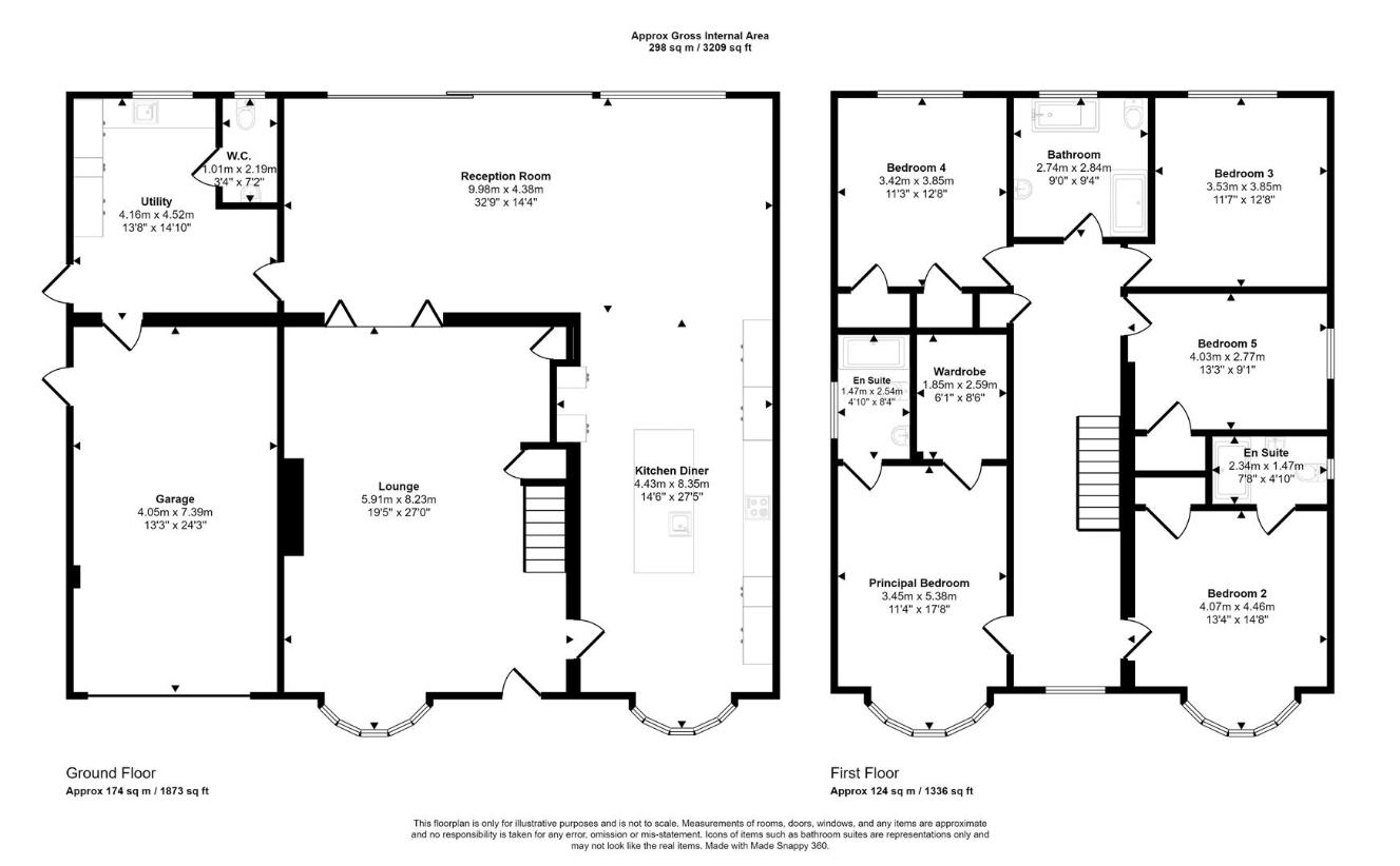 5 bedroom detached house for sale - floorplan