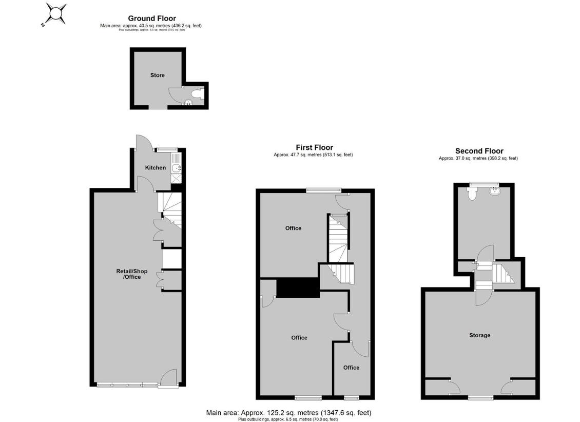 Studio flat for sale - floorplan