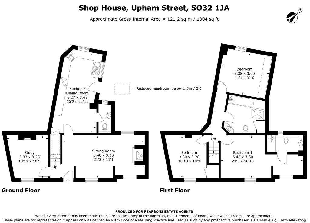 3 bedroom cottage for sale - floorplan