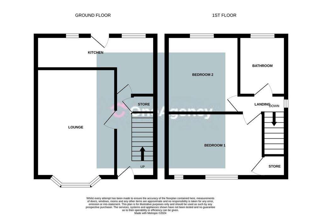 2 bedroom semi-detached house for sale - floorplan