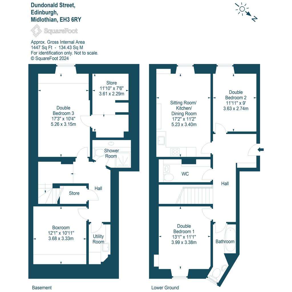 3 bedroom duplex apartment for sale - floorplan