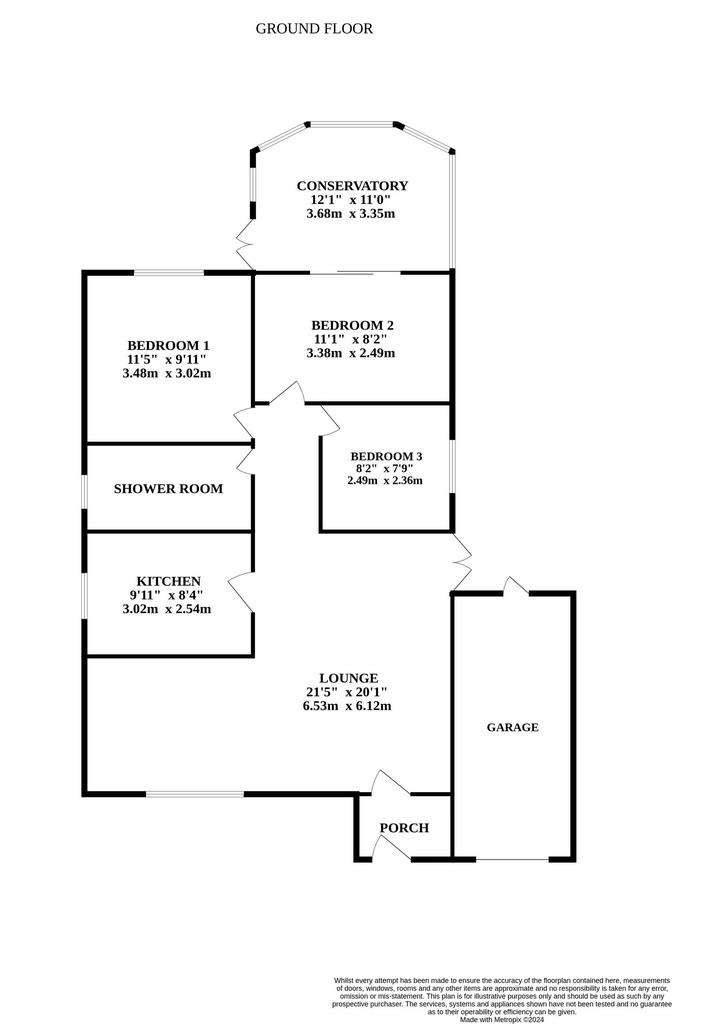 3 bedroom detached house for sale - floorplan