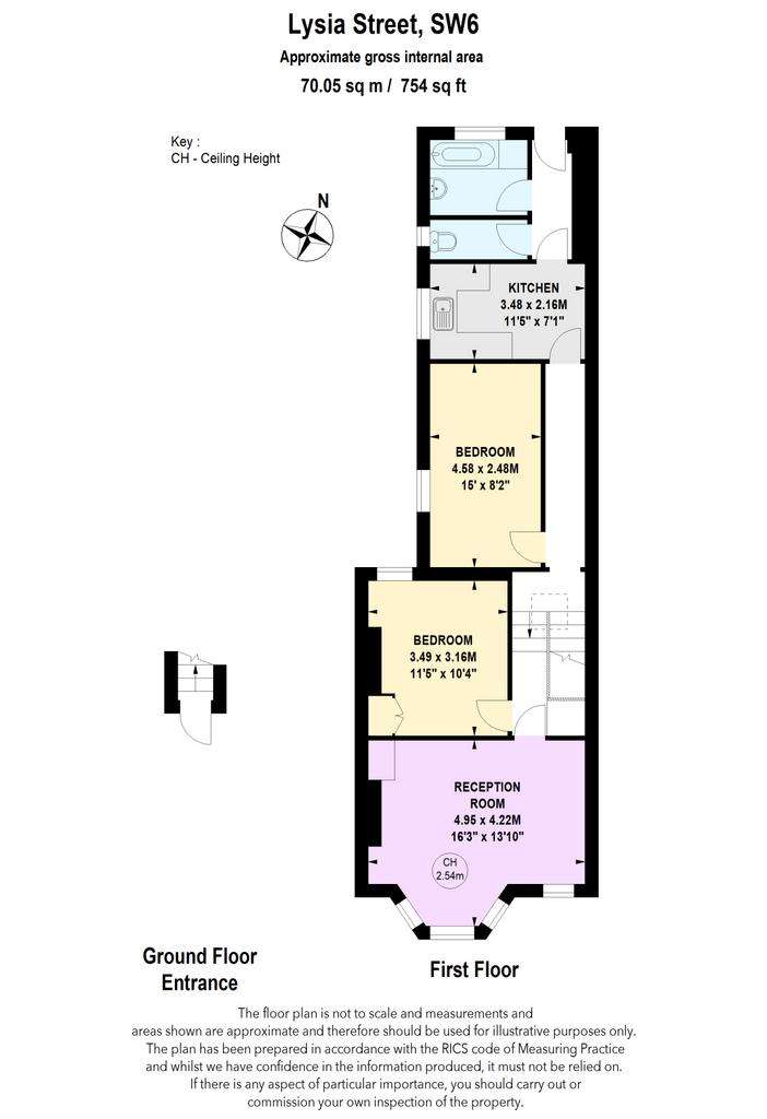 2 bedroom flat for sale - floorplan