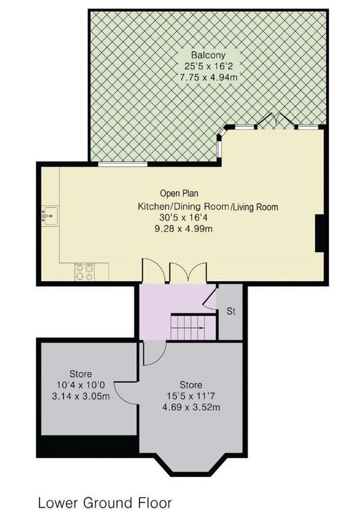 3 bedroom semi-detached house for sale - floorplan