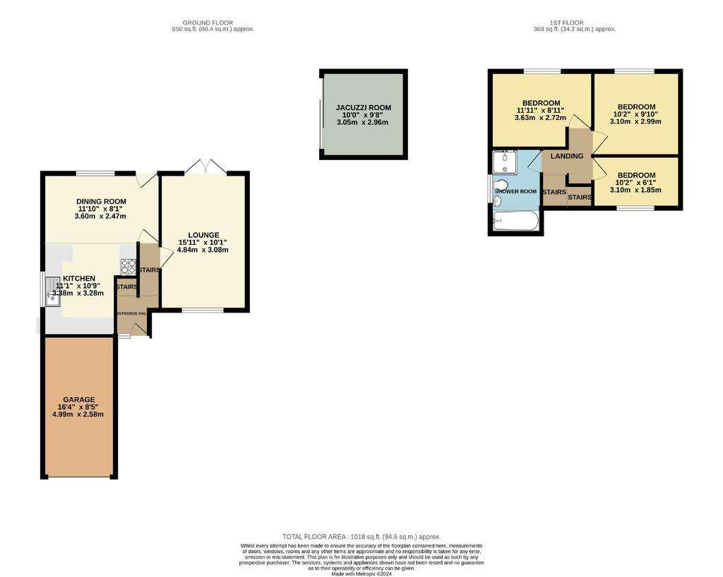 3 bedroom semi-detached house for sale - floorplan