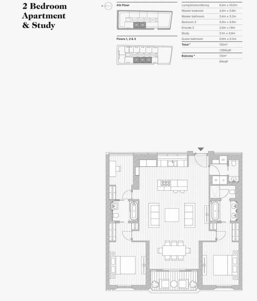 2 bedroom flat for sale - floorplan