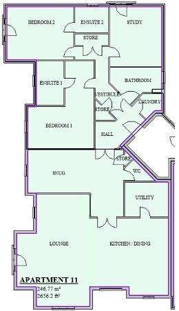 3 bedroom flat for sale - floorplan