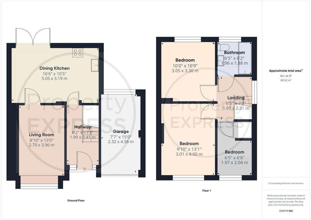 3 bedroom semi-detached house for sale - floorplan