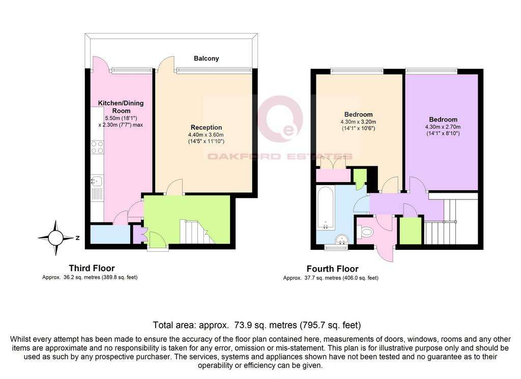 3 bedroom flat to rent - floorplan