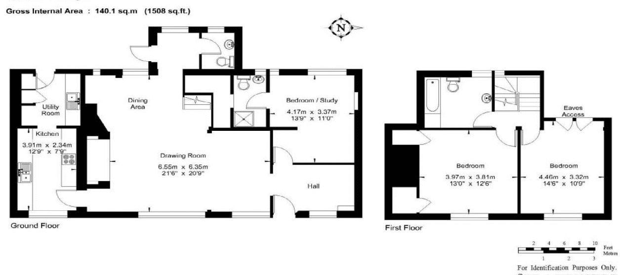 3 bedroom cottage for sale - floorplan