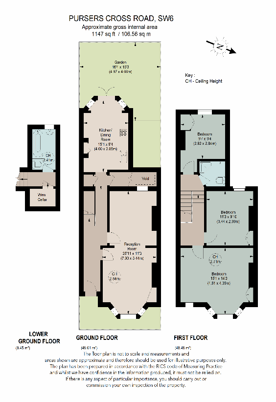 3 bedroom property for sale - floorplan