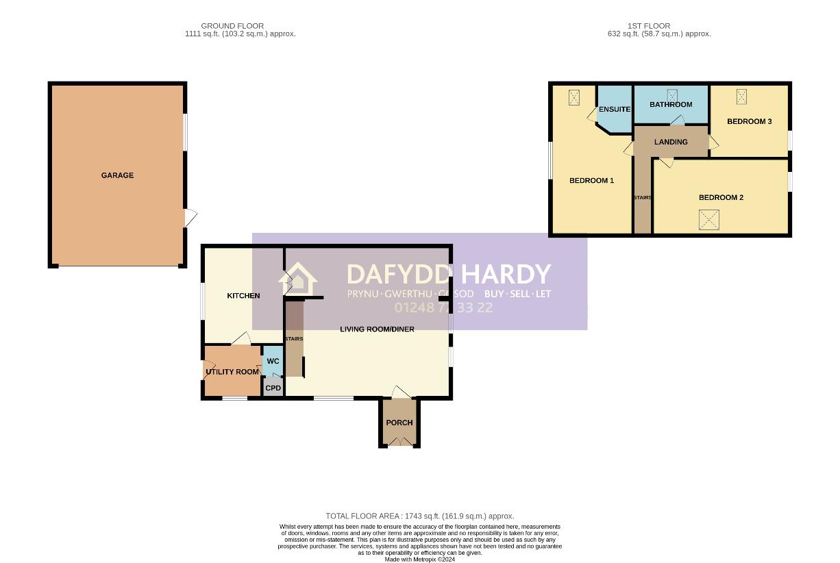 3 bedroom property for sale - floorplan