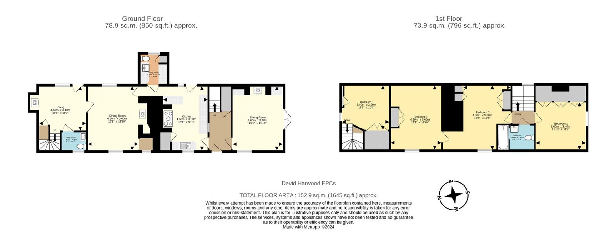 4 bedroom property for sale - floorplan