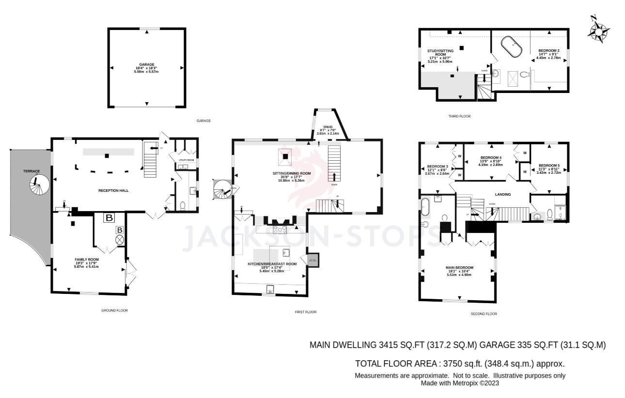 5 bedroom property for sale - floorplan