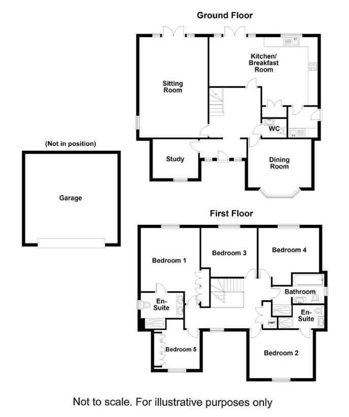 5 bedroom detached house for sale - floorplan