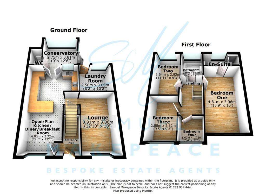 4 bedroom semi-detached house for sale - floorplan