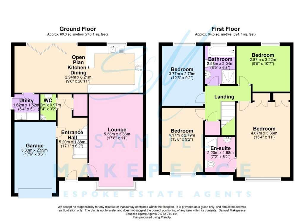 4 bedroom detached house for sale - floorplan