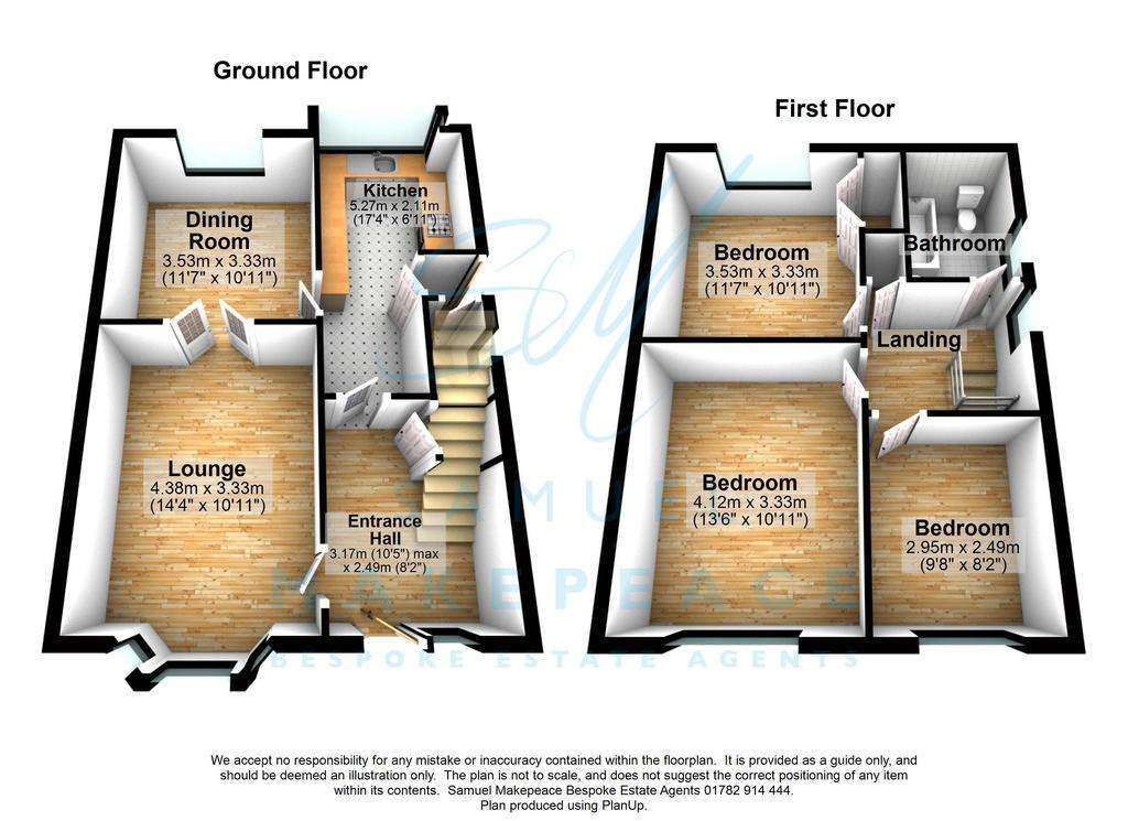 3 bedroom semi-detached house for sale - floorplan