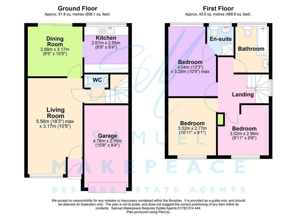 3 bedroom detached house for sale - floorplan