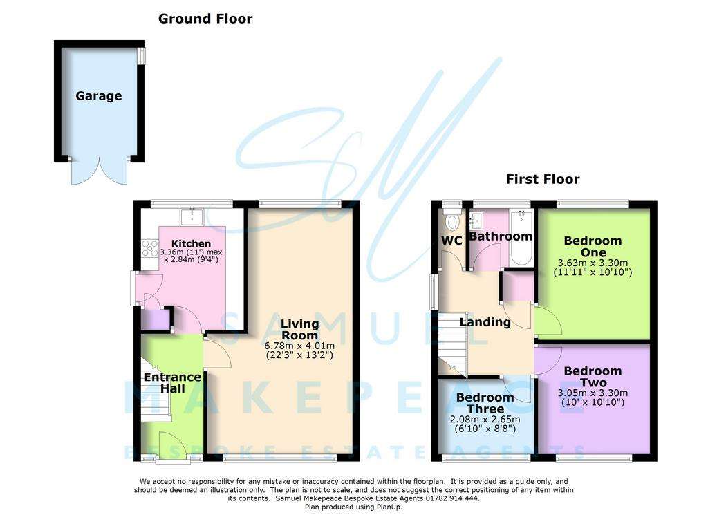 3 bedroom semi-detached house for sale - floorplan