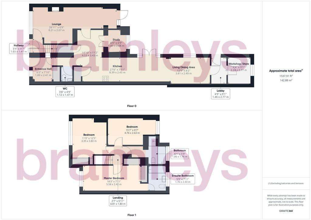 3 bedroom semi-detached house for sale - floorplan