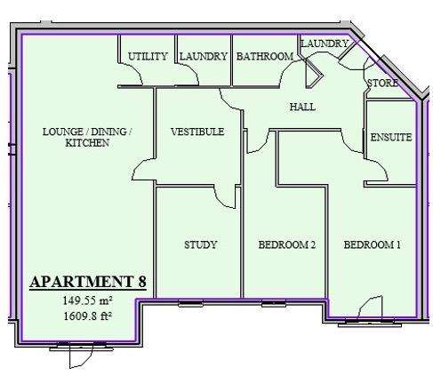 2 bedroom flat for sale - floorplan