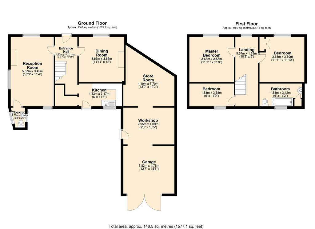 3 bedroom detached house for sale - floorplan