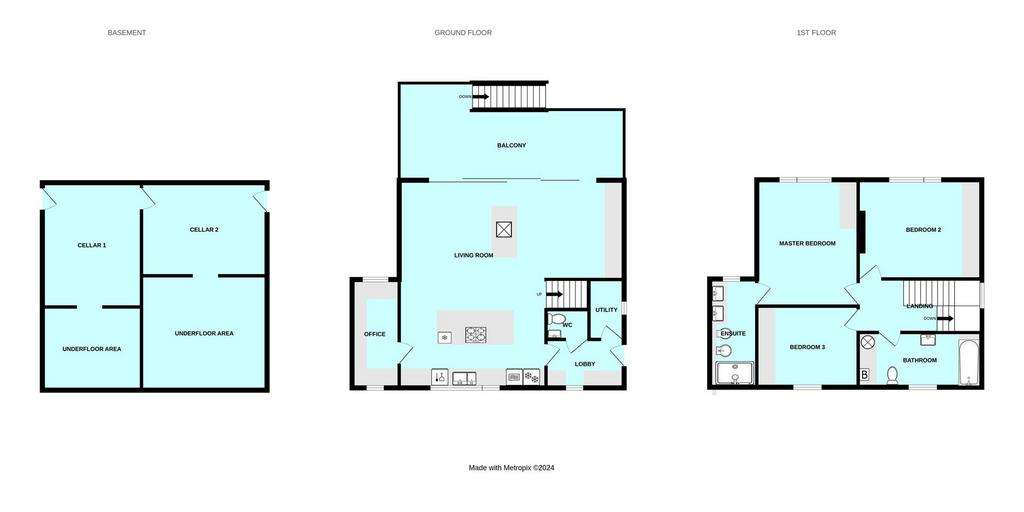 3 bedroom detached house for sale - floorplan