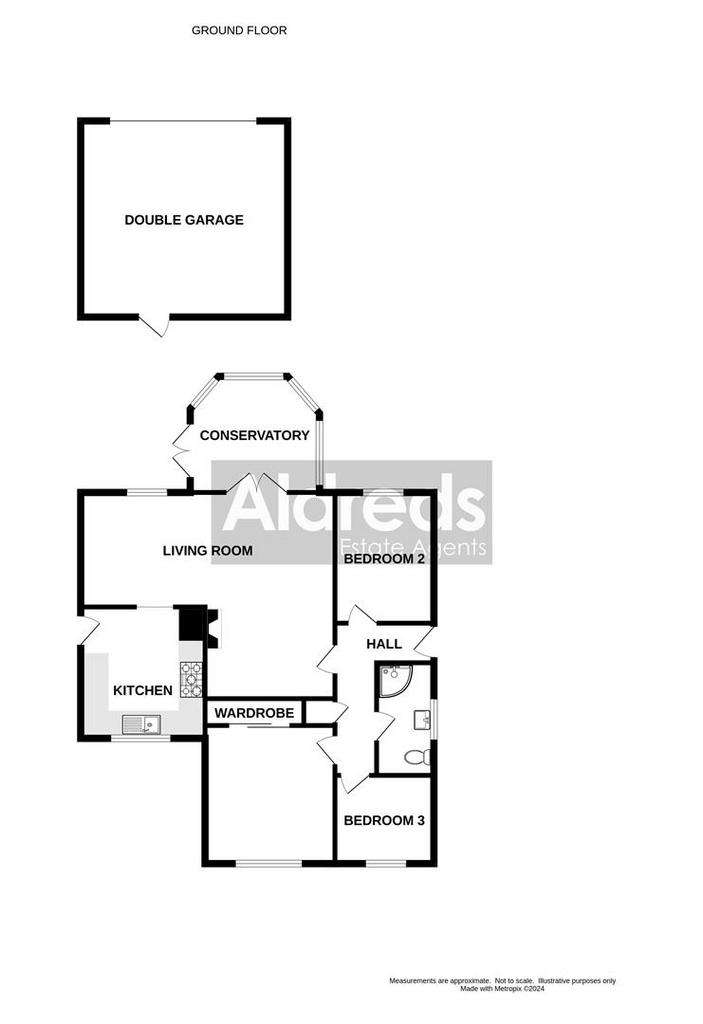 3 bedroom detached bungalow for sale - floorplan