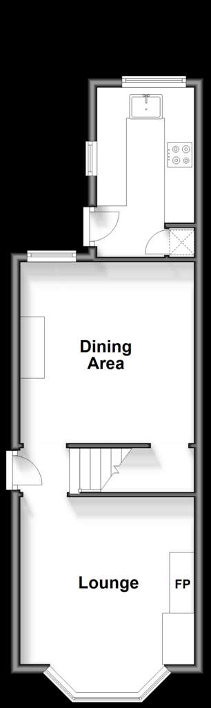 2 bedroom semi-detached house for sale - floorplan